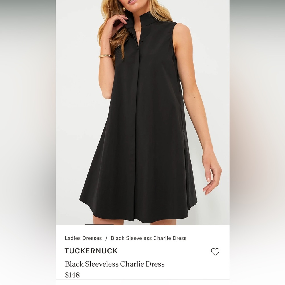 NWT Tuckernuck Black Sleeveless Charlie Dress